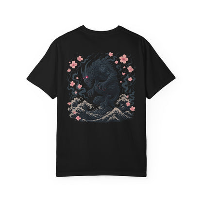Japanese Wave Demon T-Shirt — Sakura Oni Graphic Tee