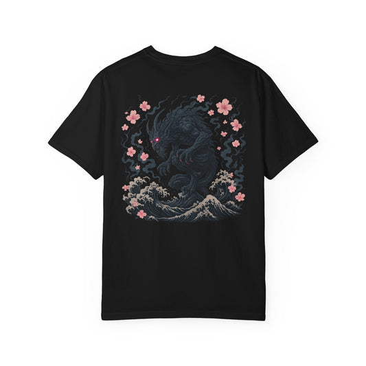 Japanese Wave Demon T-Shirt — Sakura Oni Graphic Tee