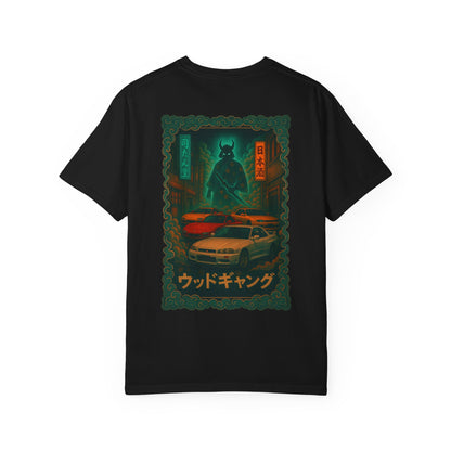 Samurai Night Racer T-Shirt — Retro Japanese Street Racing Tee