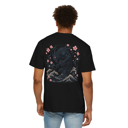 Japanese Wave Demon T-Shirt — Sakura Oni Graphic Tee