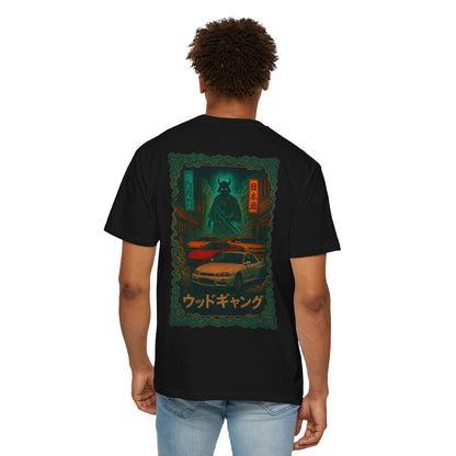 Samurai Night Racer T-Shirt — Retro Japanese Street Racing Tee