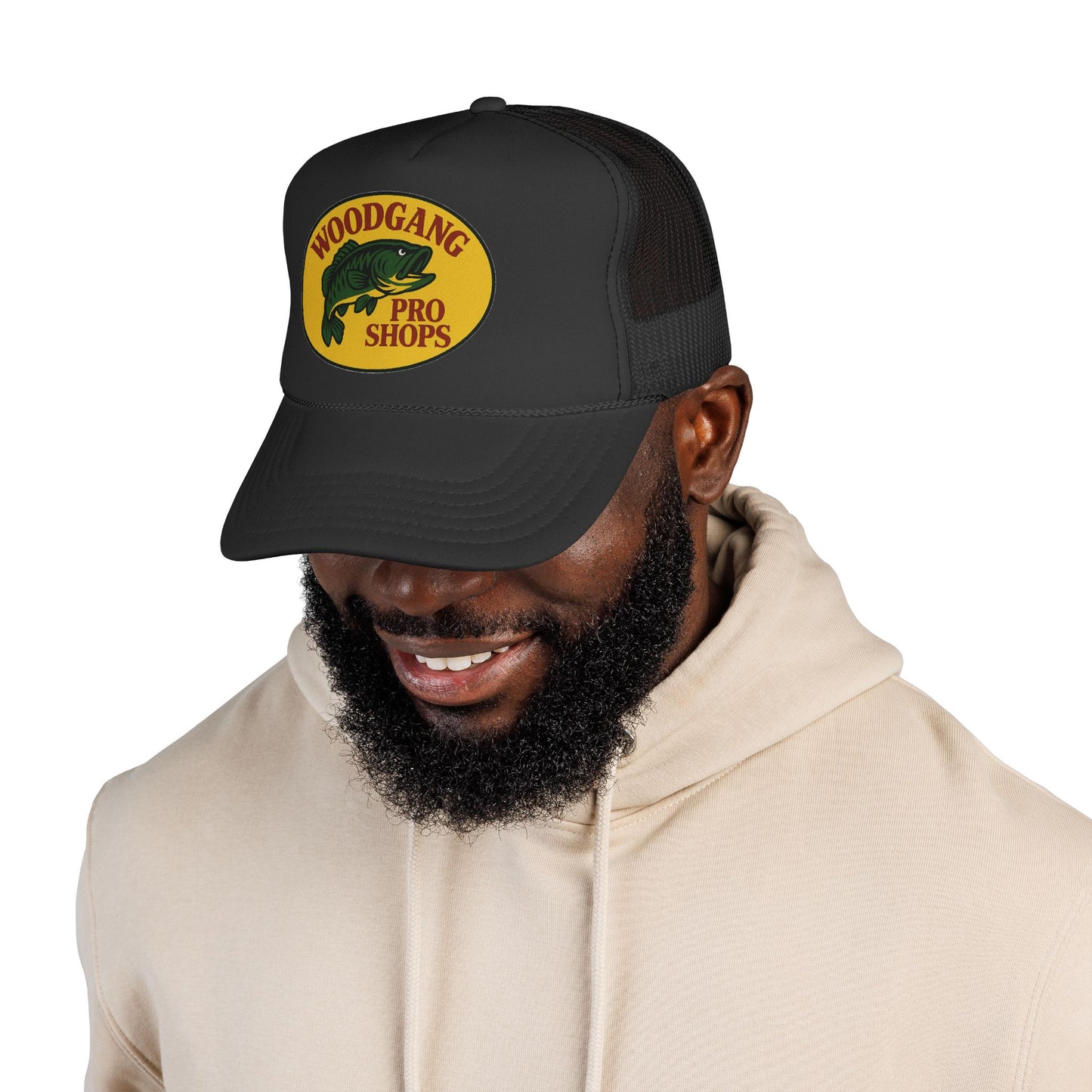 Woodgang Pro Shops Trucker Cap — Vintage Bass Fishing Mesh Hat