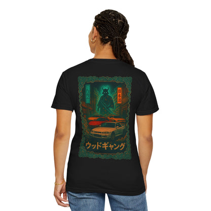 Samurai Night Racer T-Shirt — Retro Japanese Street Racing Tee